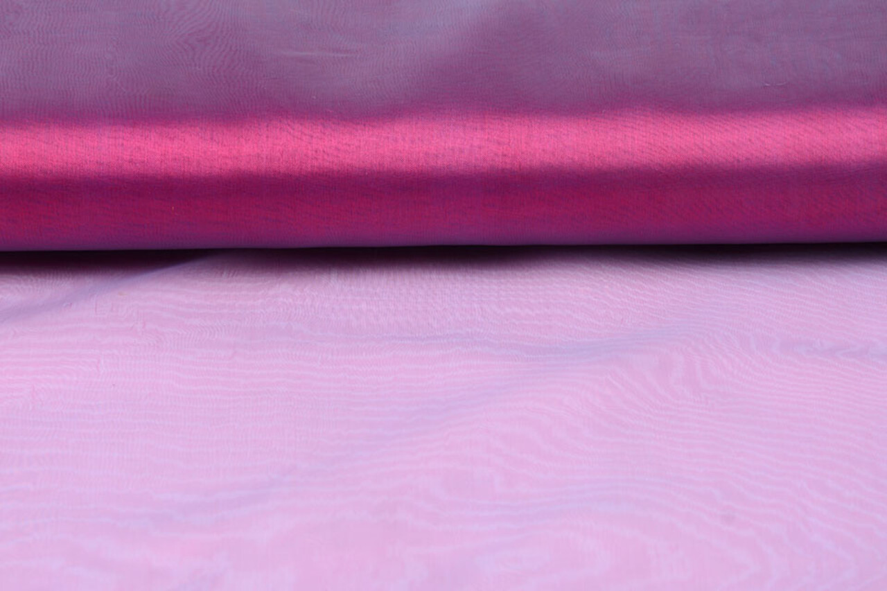 Organza Bicolore Bleu-Rose