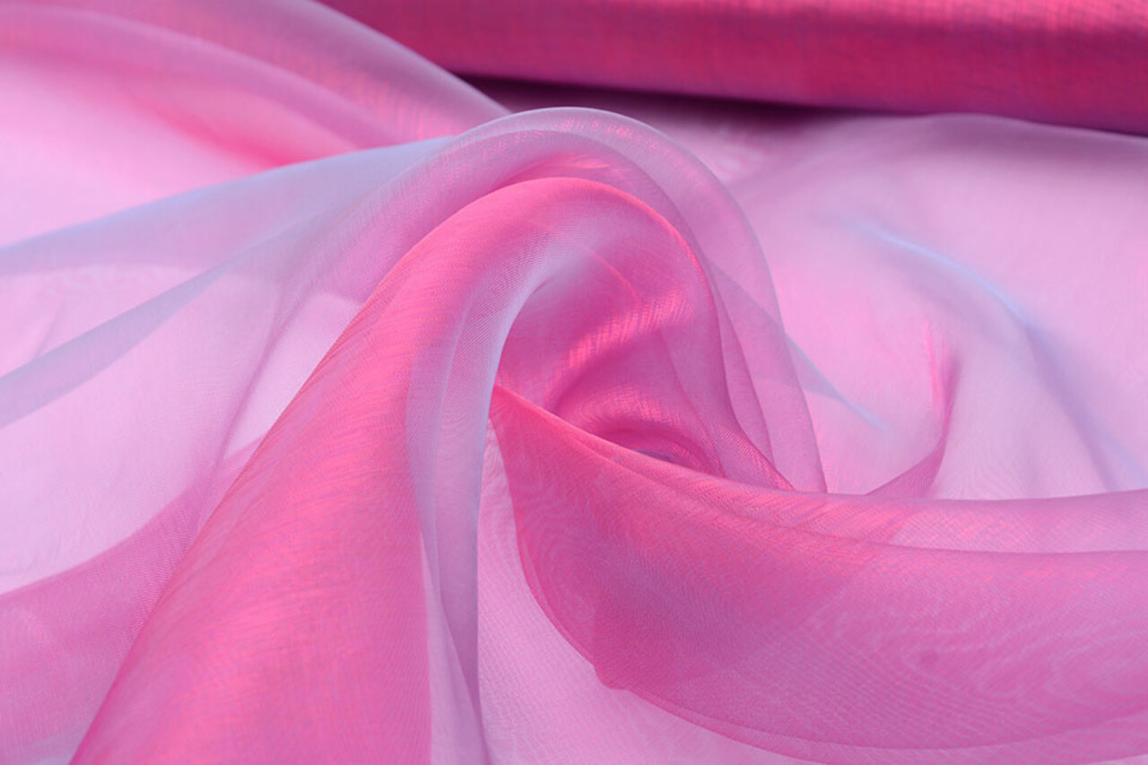 Organza Two-Tonalità Blu-Rosa Organza Two-Tonalità Blu-Rosa