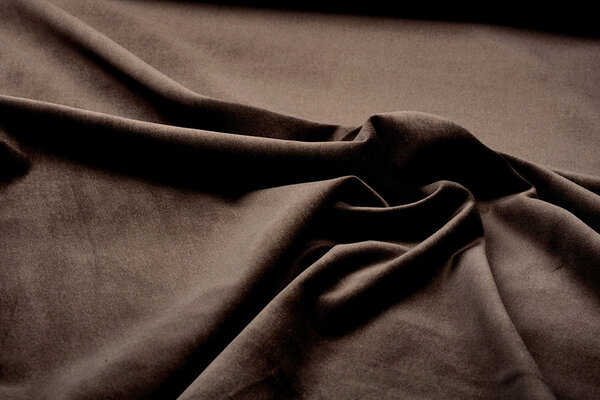 Baumwollsamtstoff Donn Mocha Brown Baumwollsamtstoff Donn Mocha Brown