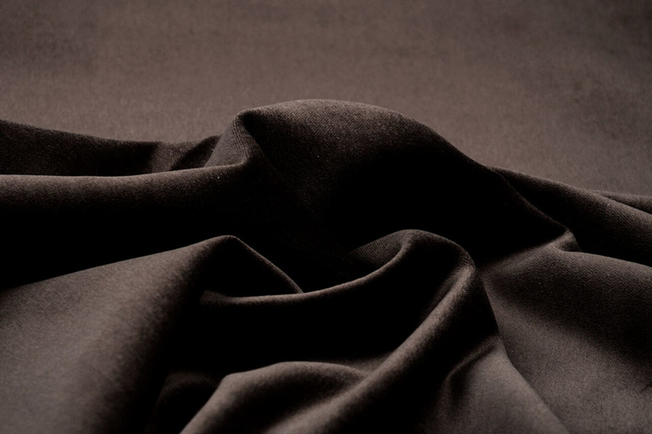 Cotton Velvet Fabric Donn Dark brown Cotton Velvet Fabric Donn Dark brown