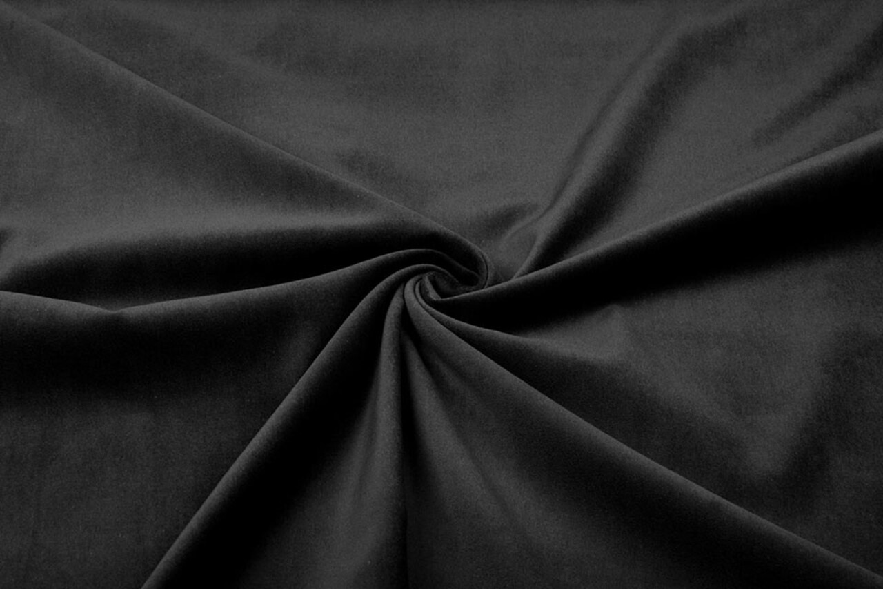 Cotton Velvet Fabric Donn Deep Dark Brown