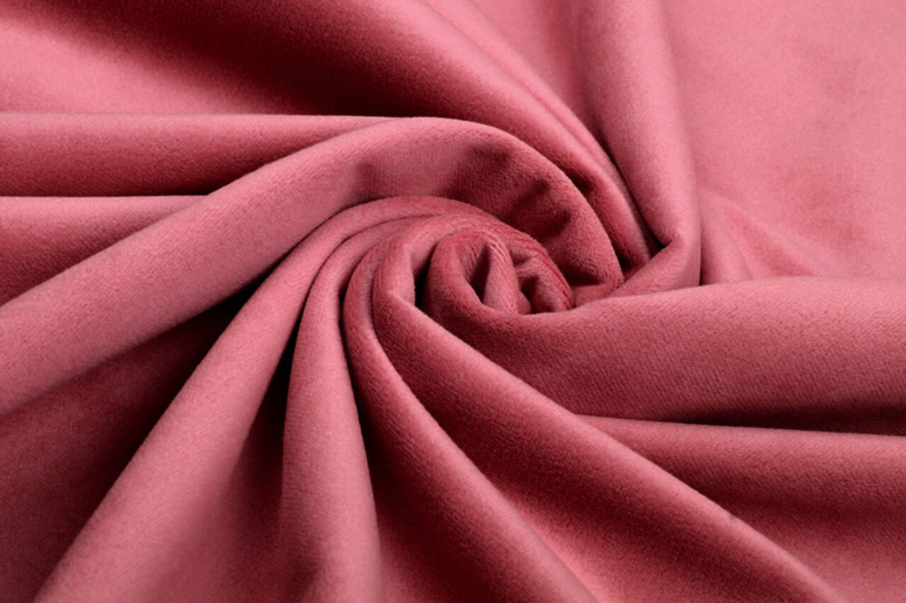 Velours Velours Tissu Pica Vieux Rose
