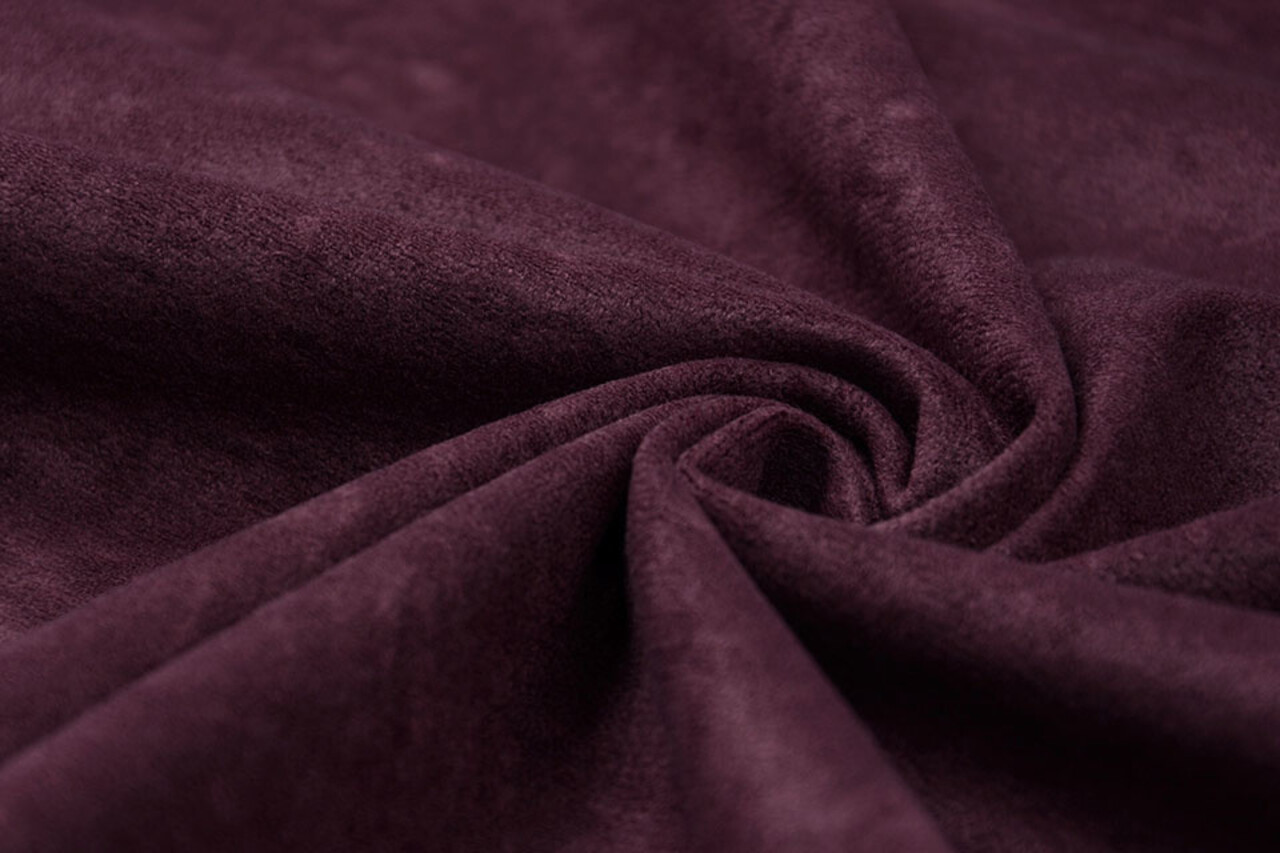 Velor Velvet Fabric Ravi Aubergine