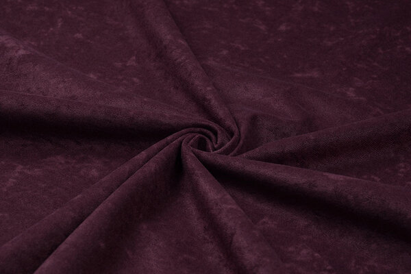Velours Fluweel Stof Ravi Aubergine