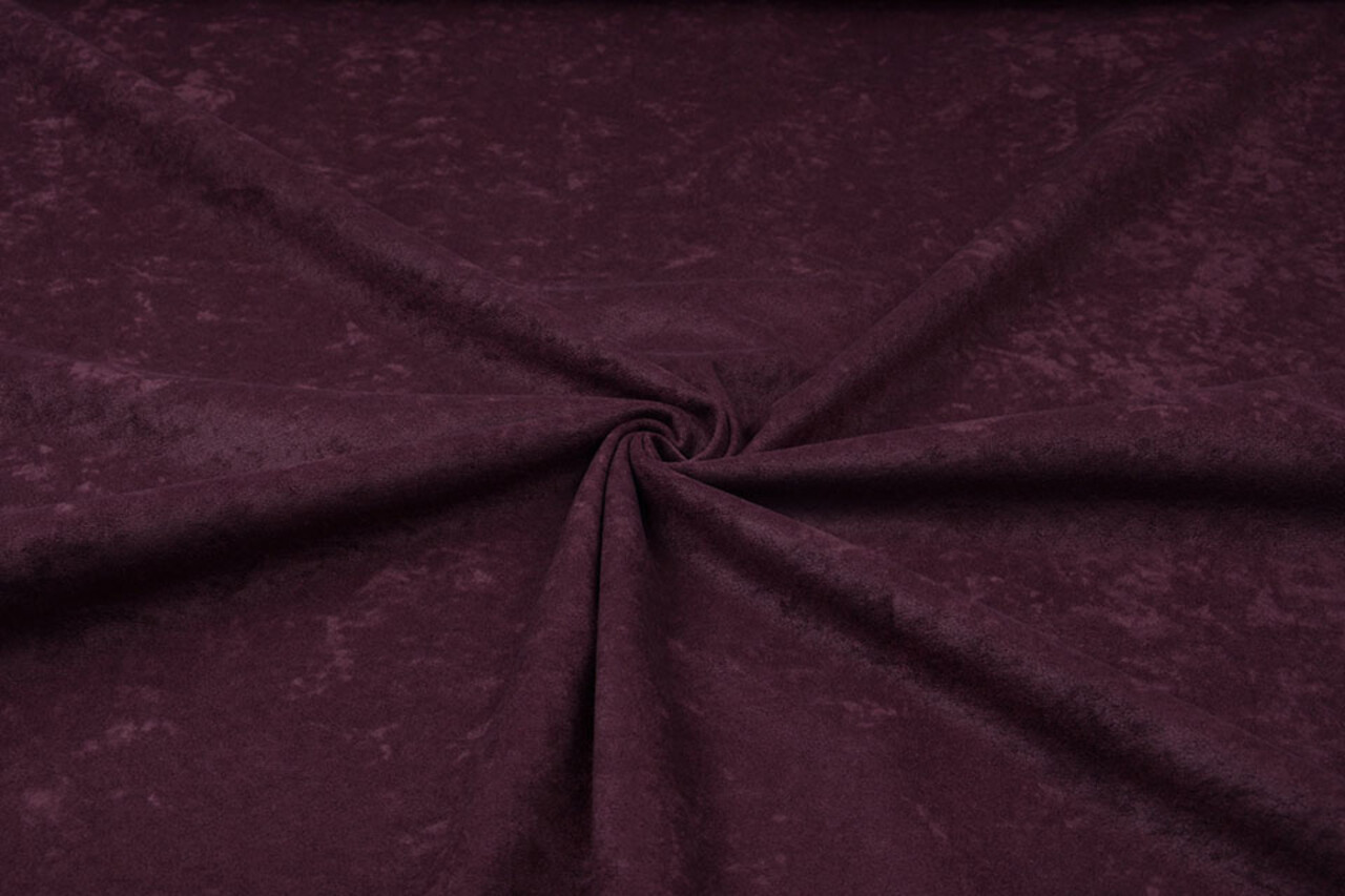 Velours Velours Tissu Ravi Aubergine