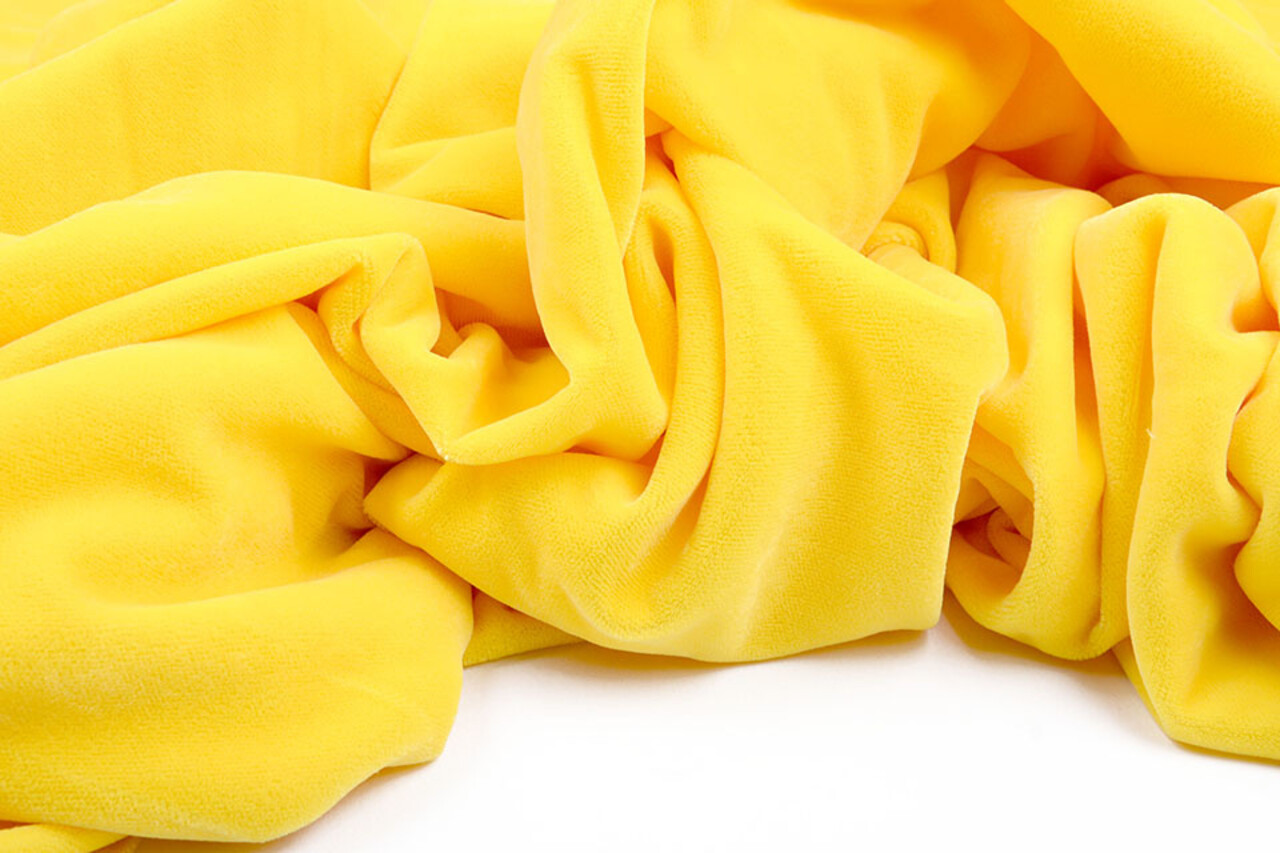 3 Metro Velluto Velluto Tessuto Vultur Giallo Limone 3 Metro Velluto Velluto Tessuto Vultur Giallo Limone
