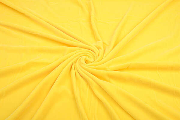 3 meter Velor Velvet Fabric Vultur Lemon Yellow