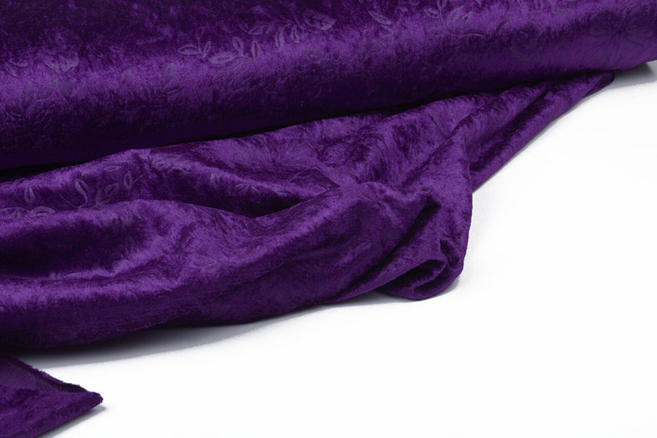 Pannesamt Kukka Dunkelviolett