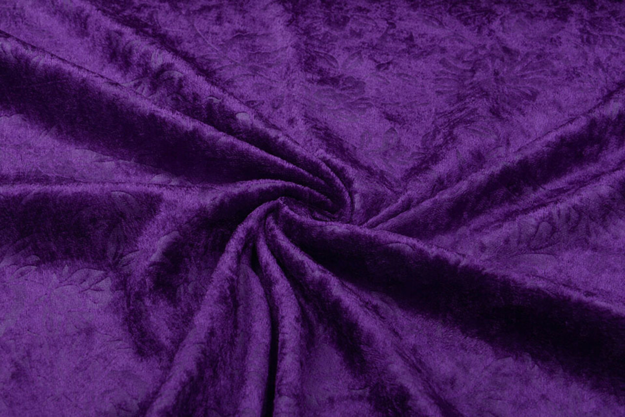 Pannesamt Kukka Dunkelviolett