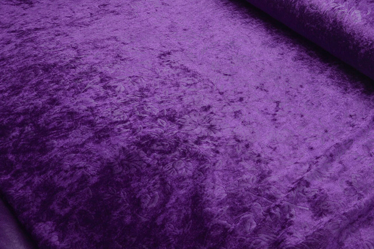 Terciopelo de Panne Kukka Morado Oscuro Terciopelo de Panne Kukka Morado Oscuro