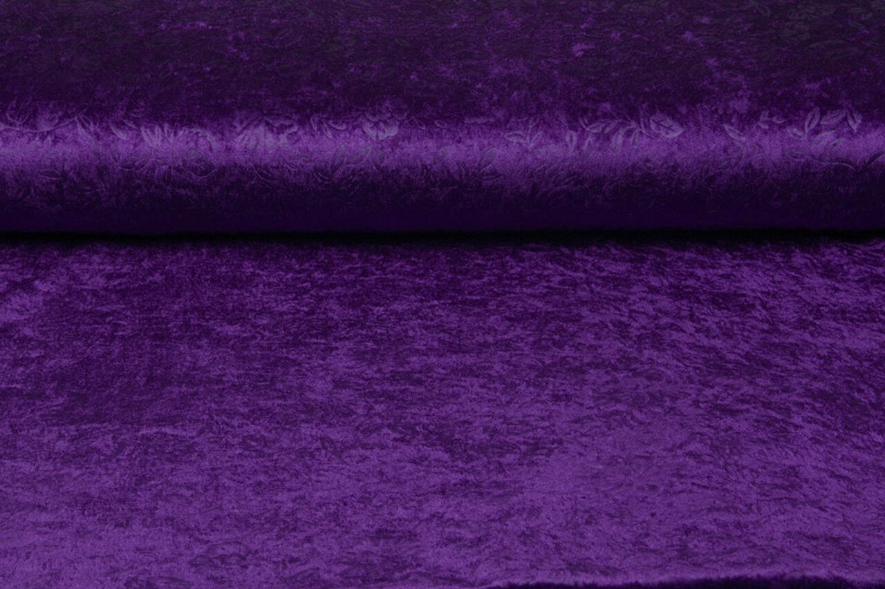 Terciopelo de Panne Kukka Morado Oscuro Terciopelo de Panne Kukka Morado Oscuro