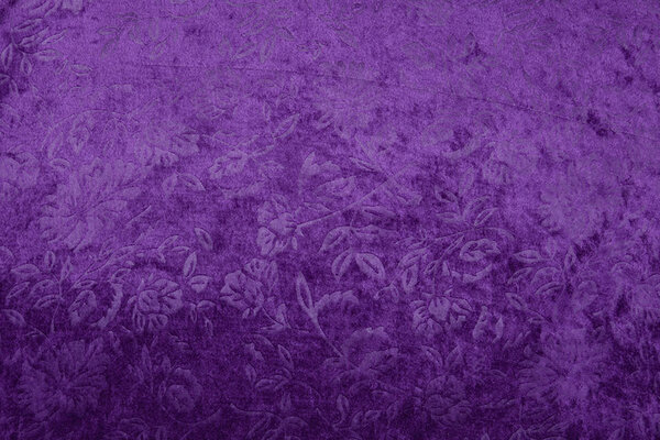 Pannesamt Kukka Dunkelviolett