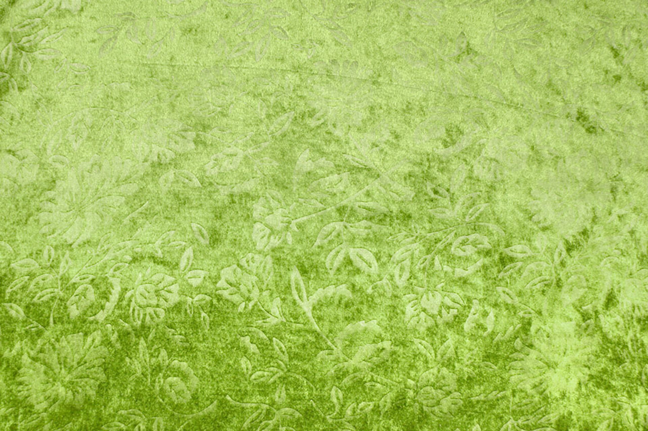 Velours de Panne Kukka Donker Lime Velours de Panne Kukka Donker Lime