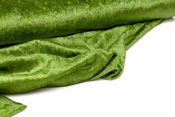 Velours de Panne Kukka Donker Lime Velours de Panne Kukka Donker Lime