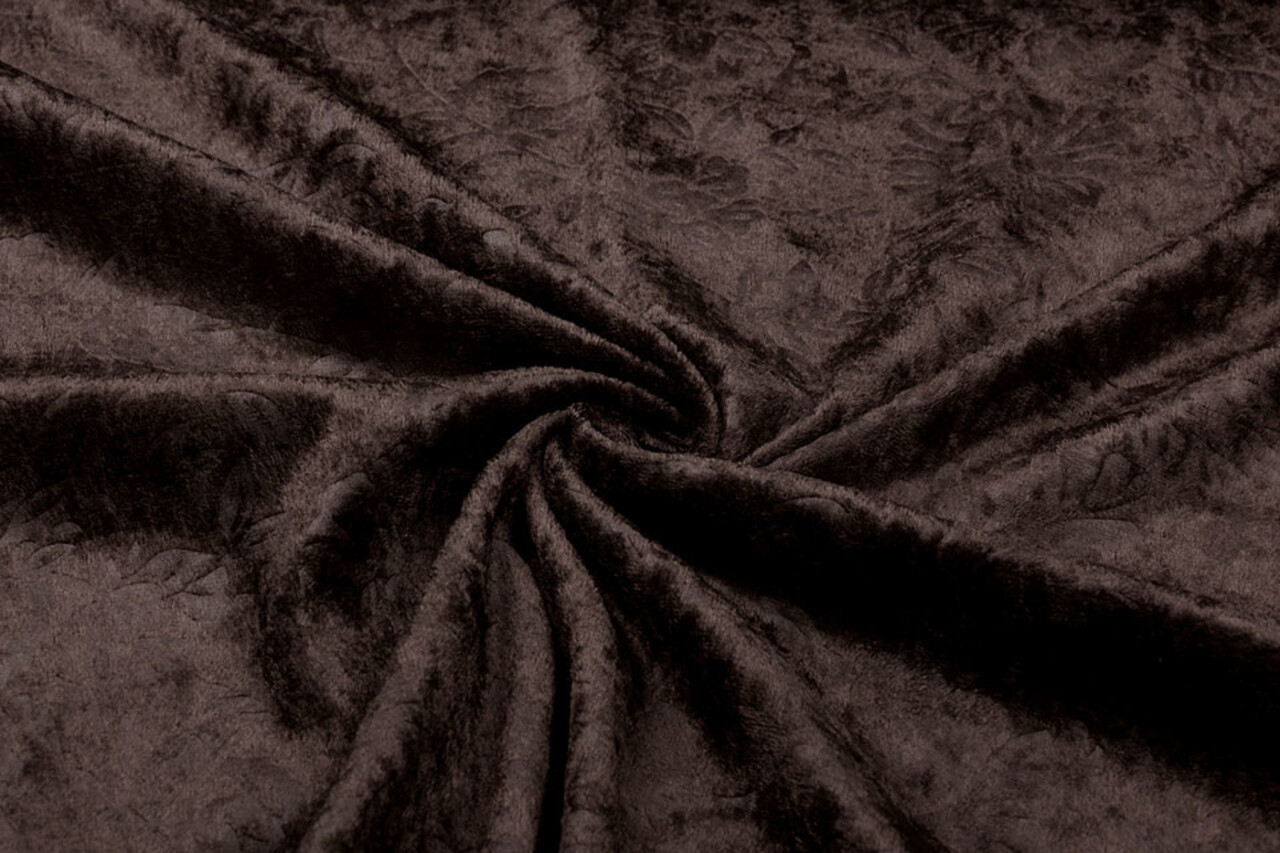 Velours de Panne Kukka Donker Bruin Velours de Panne Kukka Donker Bruin