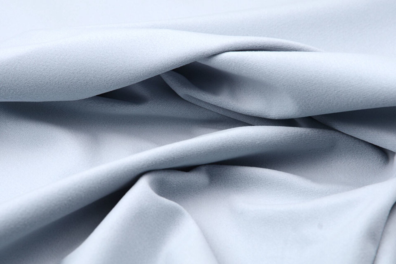 Velours Fluweel Stof Nina Grijs Blauw Velours Fluweel Stof Nina Grijs Blauw