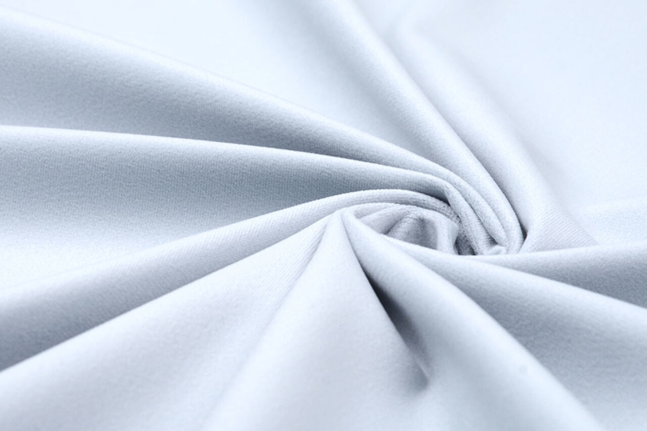 Velours Fluweel Stof Nina Grijs Blauw Velours Fluweel Stof Nina Grijs Blauw