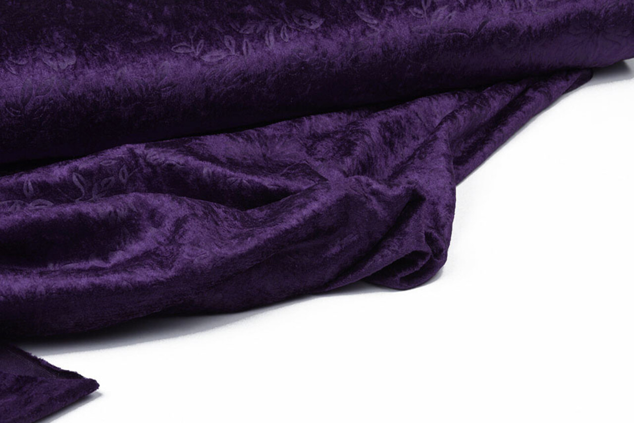 Velours de Panne Kukka Diep Donker Paars