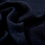 Oeko-Tex® Coton Double Gaze Tissu Marine Oeko-Tex® Coton Double Gaze Tissu Marine