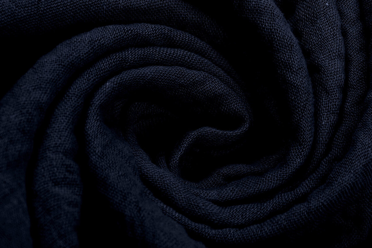 Oeko-Tex® Coton Double Gaze Tissu Marine Oeko-Tex® Coton Double Gaze Tissu Marine