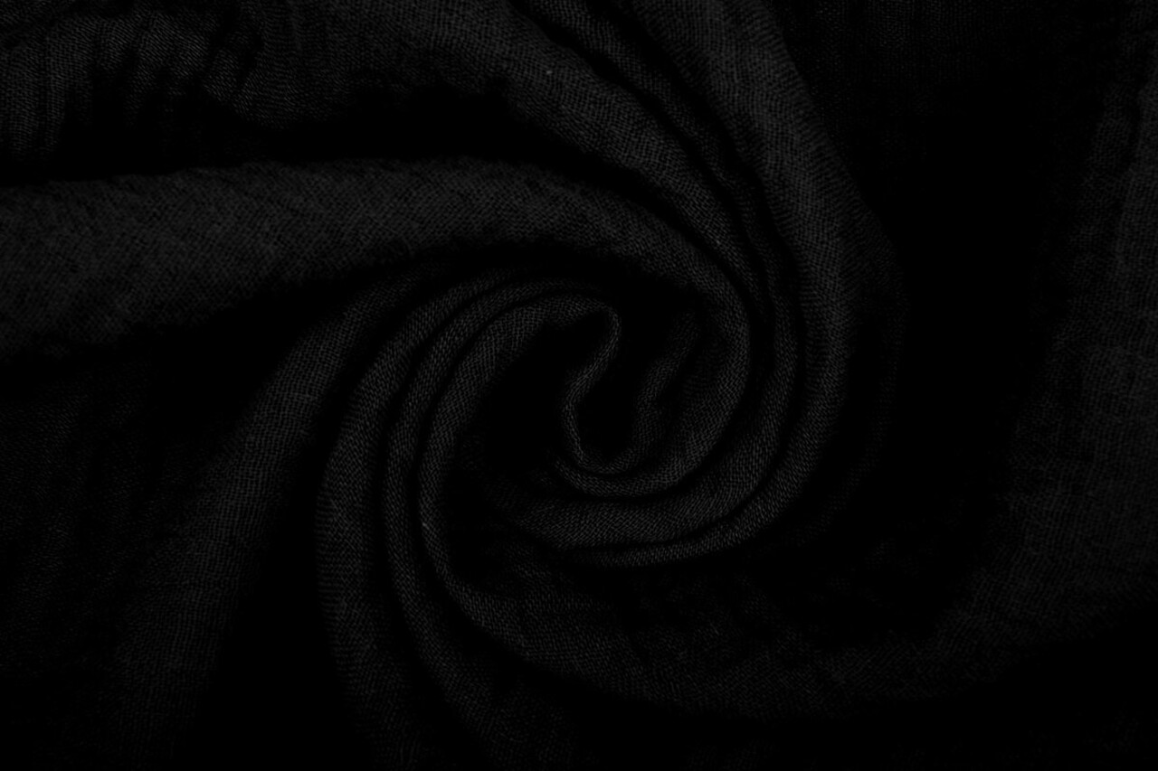 Oeko-Tex®  Double Gauze Fabric Black