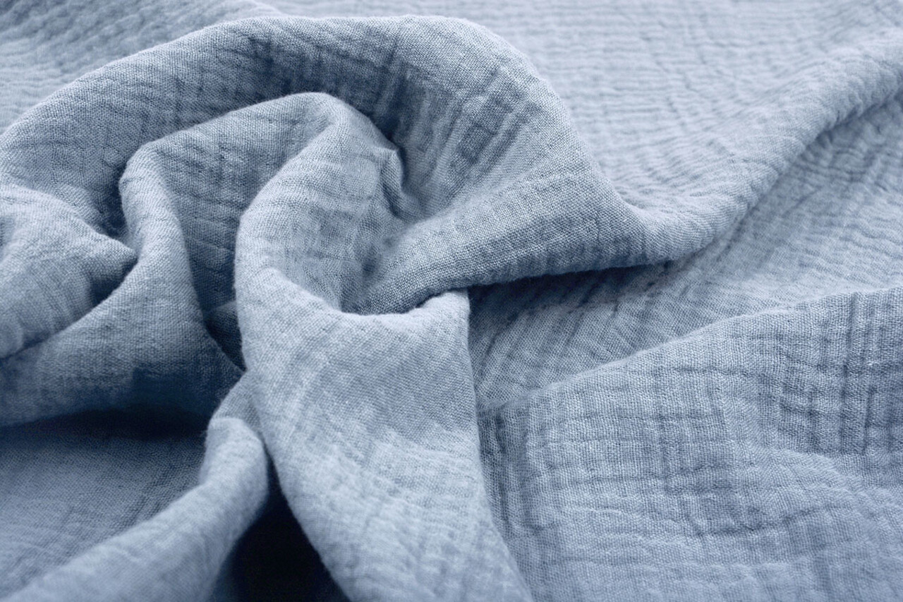 Oeko-Tex® Tela de Muselina Denim Claro Oeko-Tex® Tela de Muselina Denim Claro