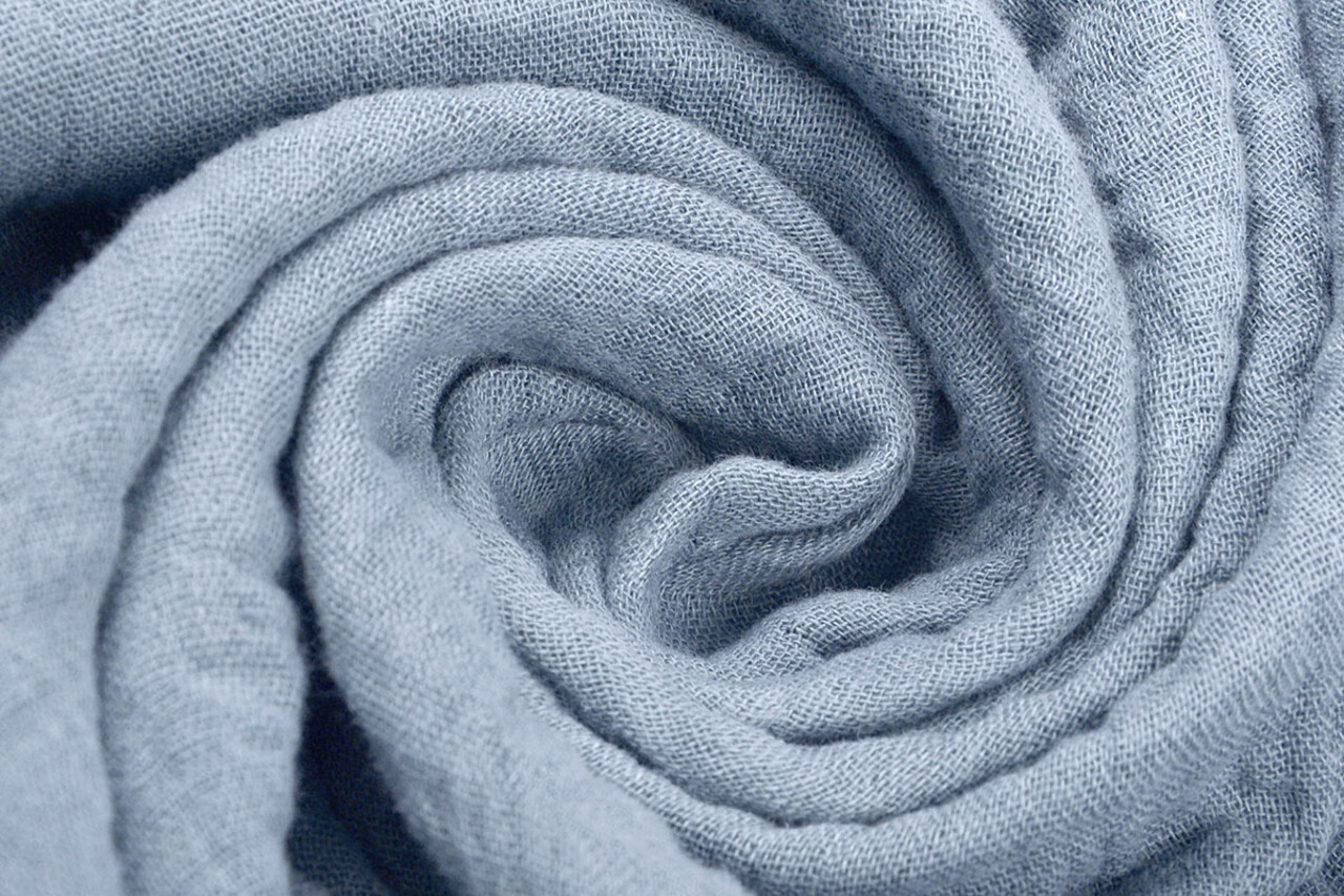Oeko-Tex® Tessuto di Mussola Chiaro Denim Oeko-Tex® Tessuto di Mussola Chiaro Denim