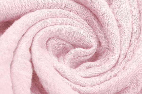 Oeko-Tex® Coton Double Gaze Tissu Rose Clair Oeko-Tex® Coton Double Gaze Tissu Rose Clair