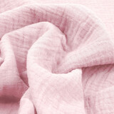 Oeko-Tex®  Baumwoll Musselin Stoff Hell-Pink Oeko-Tex®  Baumwoll Musselin Stoff Hell-Pink