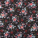 100% Cotton Floral Print Hanna Black 100% Cotton Floral Print Hanna Black