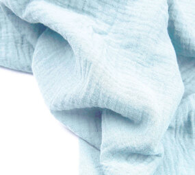 Oeko-Tex® Tessuto di Mussola Azzurro Chiaro Oeko-Tex® Tessuto di Mussola Azzurro Chiaro