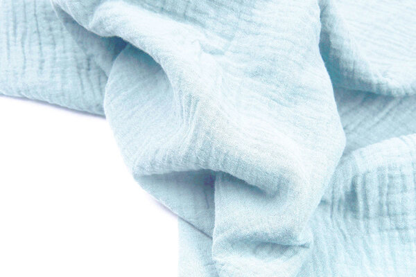 Oeko-Tex® Tessuto di Mussola Azzurro Chiaro Oeko-Tex® Tessuto di Mussola Azzurro Chiaro