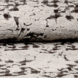 Tricoté Laine Tissu Schapenwollook Carreaux Marron Foncé
