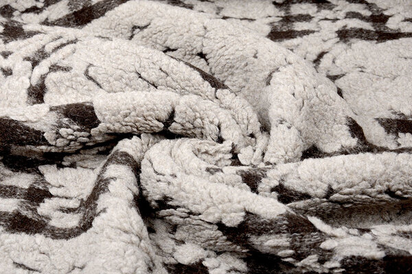 Knitted Woolen fabric Sheep Wool look Diamond Dark Brown Knitted Woolen fabric Sheep Wool look Diamond Dark Brown