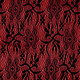 Lace on Charmeuse Red