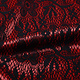 Lace on Charmeuse Red