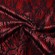 Lace on Charmeuse Red