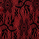 Lace on Charmeuse Red