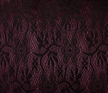 Lace on Charmeuse Bordeaux