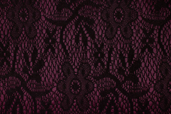 Lace on Charmeuse Bordeaux