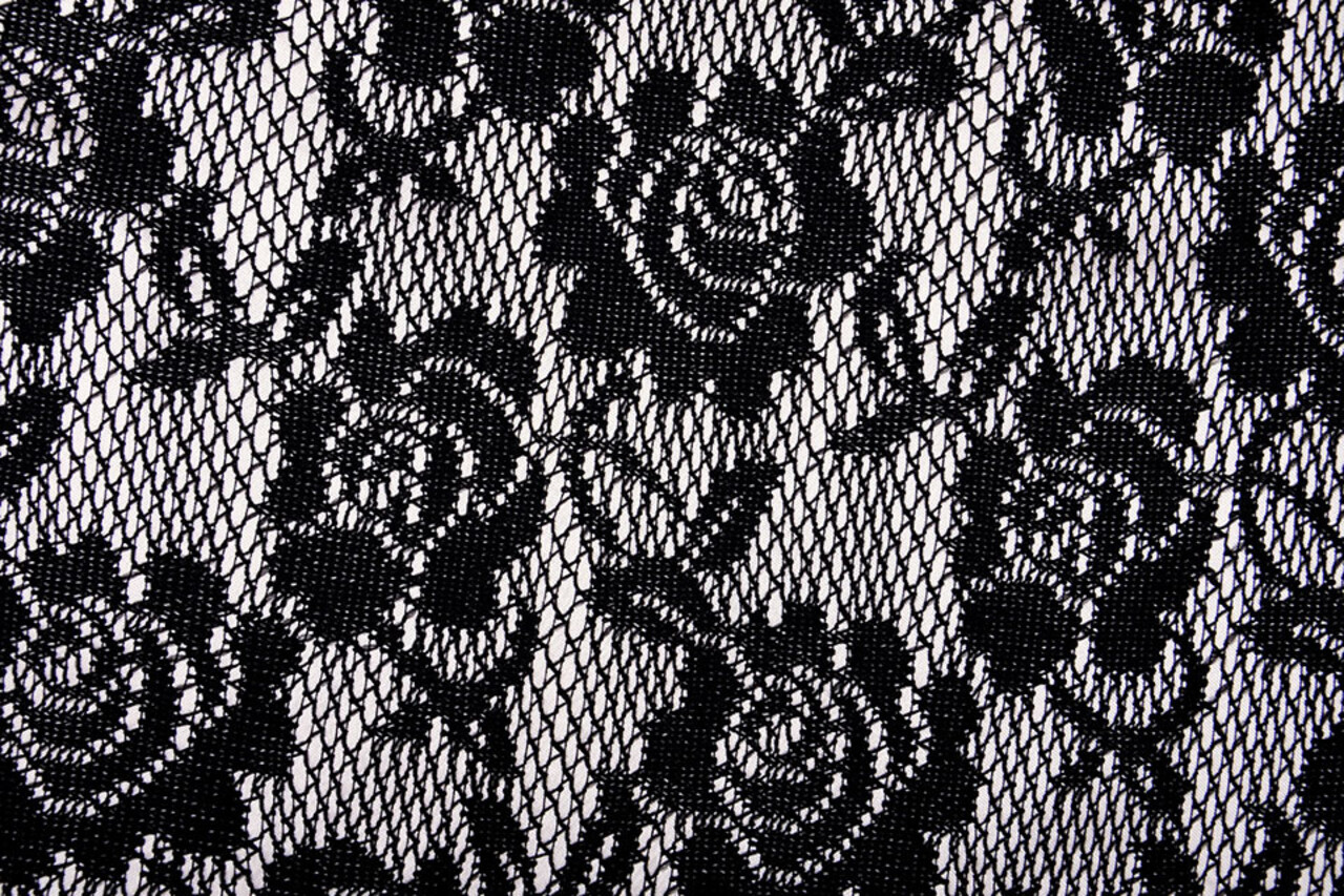 Lace on Charmeuse Beige