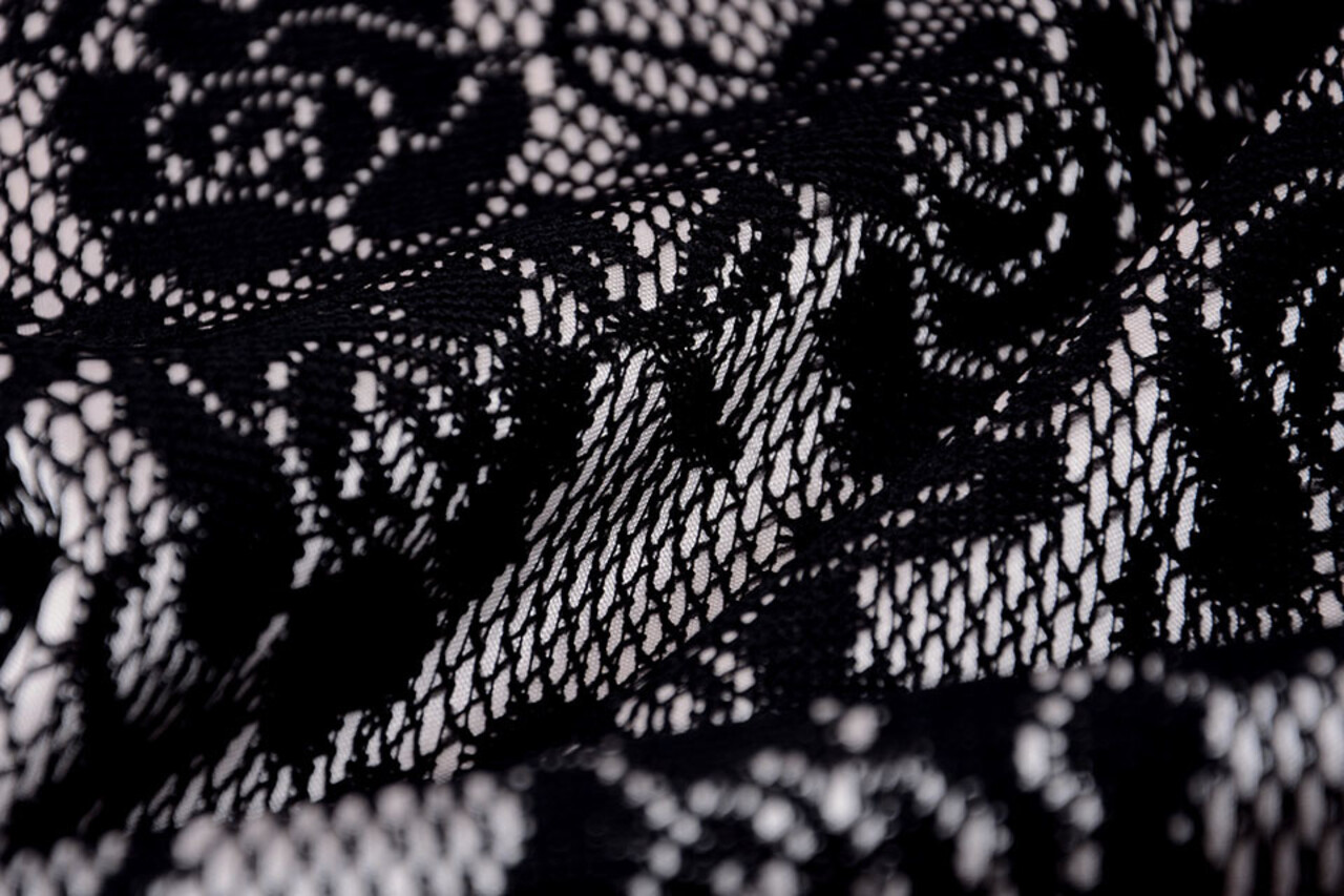 Lace on Charmeuse Beige