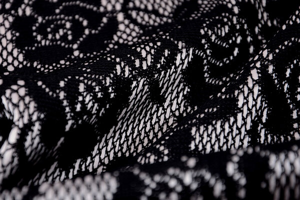 Lace on Charmeuse Beige