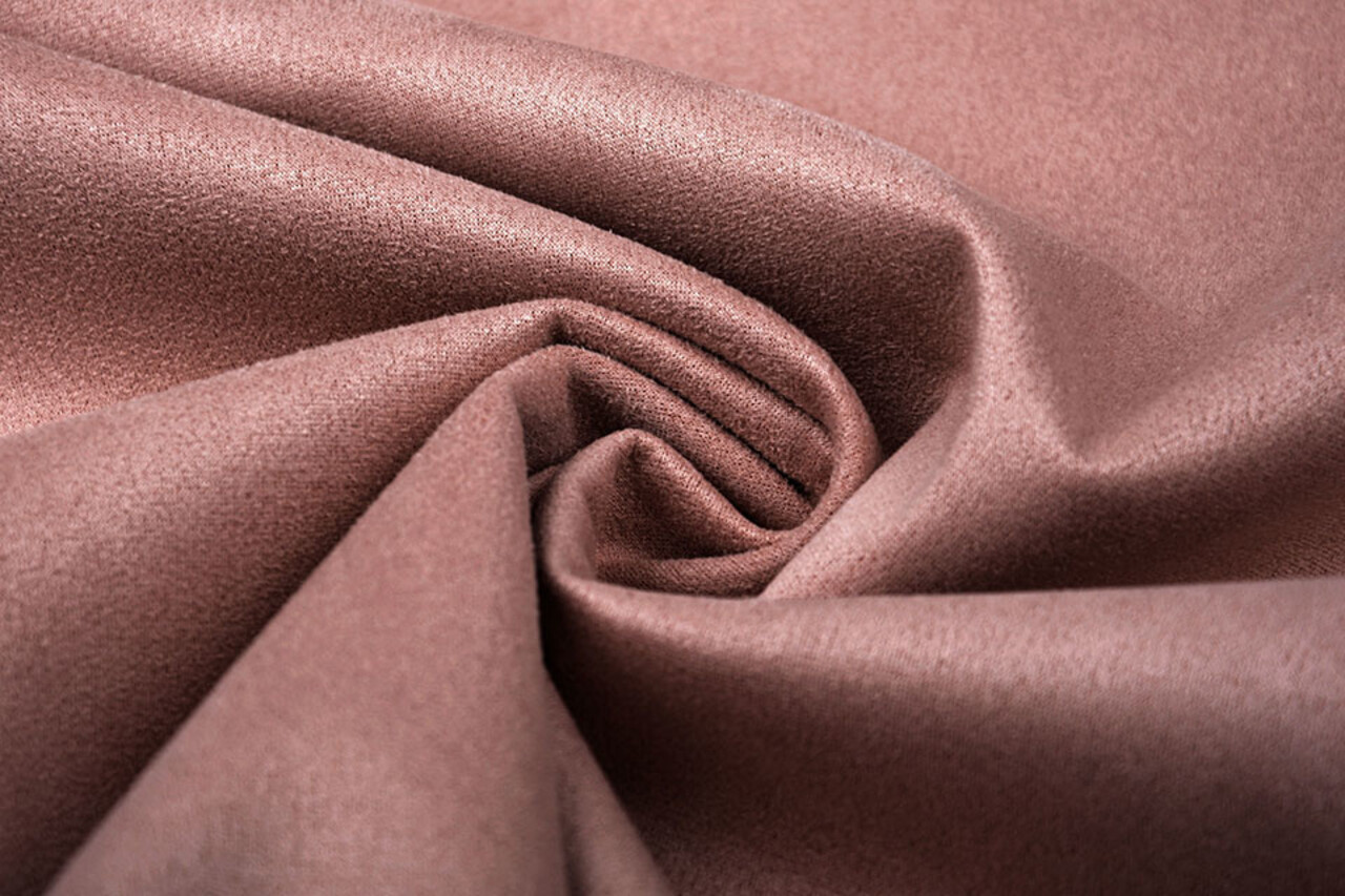 Leggero Scuba Scamosciato Rosa Antico