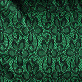 Lace on Charmeuse Green Lace on Charmeuse Green