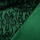 Lace on Charmeuse Green