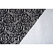 Pizzo su Charmeuse Argento