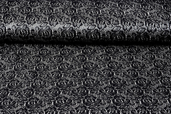 Lace on Charmeuse Silver