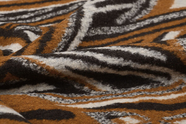 Knitted Woolen fabric Retro Brown Black Knitted Woolen fabric Retro Brown Black