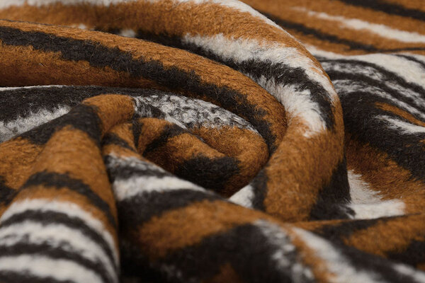 Knitted Woolen fabric Retro Brown Black Knitted Woolen fabric Retro Brown Black